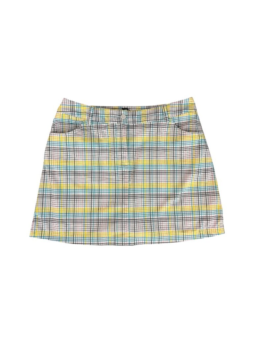 Slazenger Plaid 16" Skort Golf Pockets Size 8 Skirt Tennis Pickleball Shorts